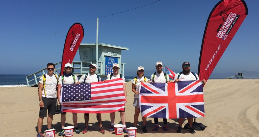 Fundraisers involved in the Walk of America expedition