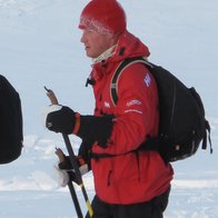 Harry, Duke of Sussex on cross country skis during the North Pole expedition